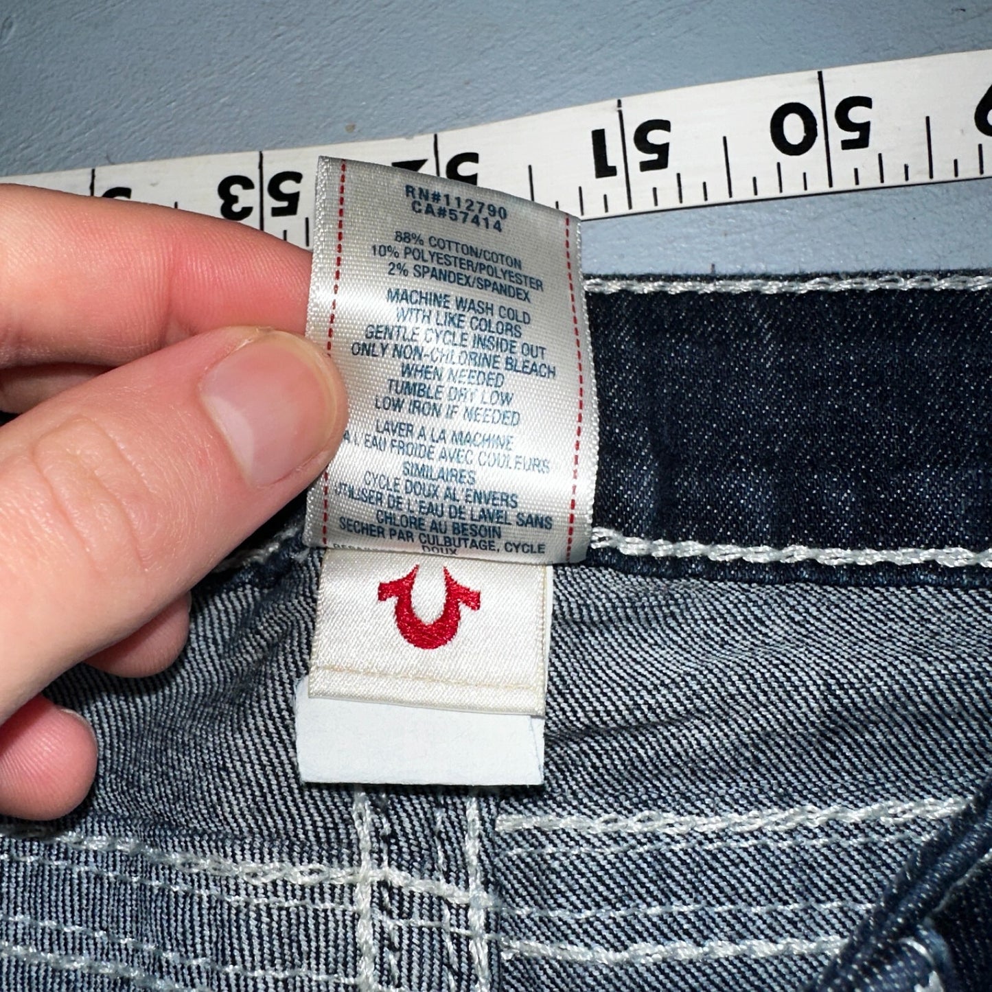 True Religion Jeans Womens 29 Boot Cut Low Rise Dark Stretch Y2K VTG USA 29x30