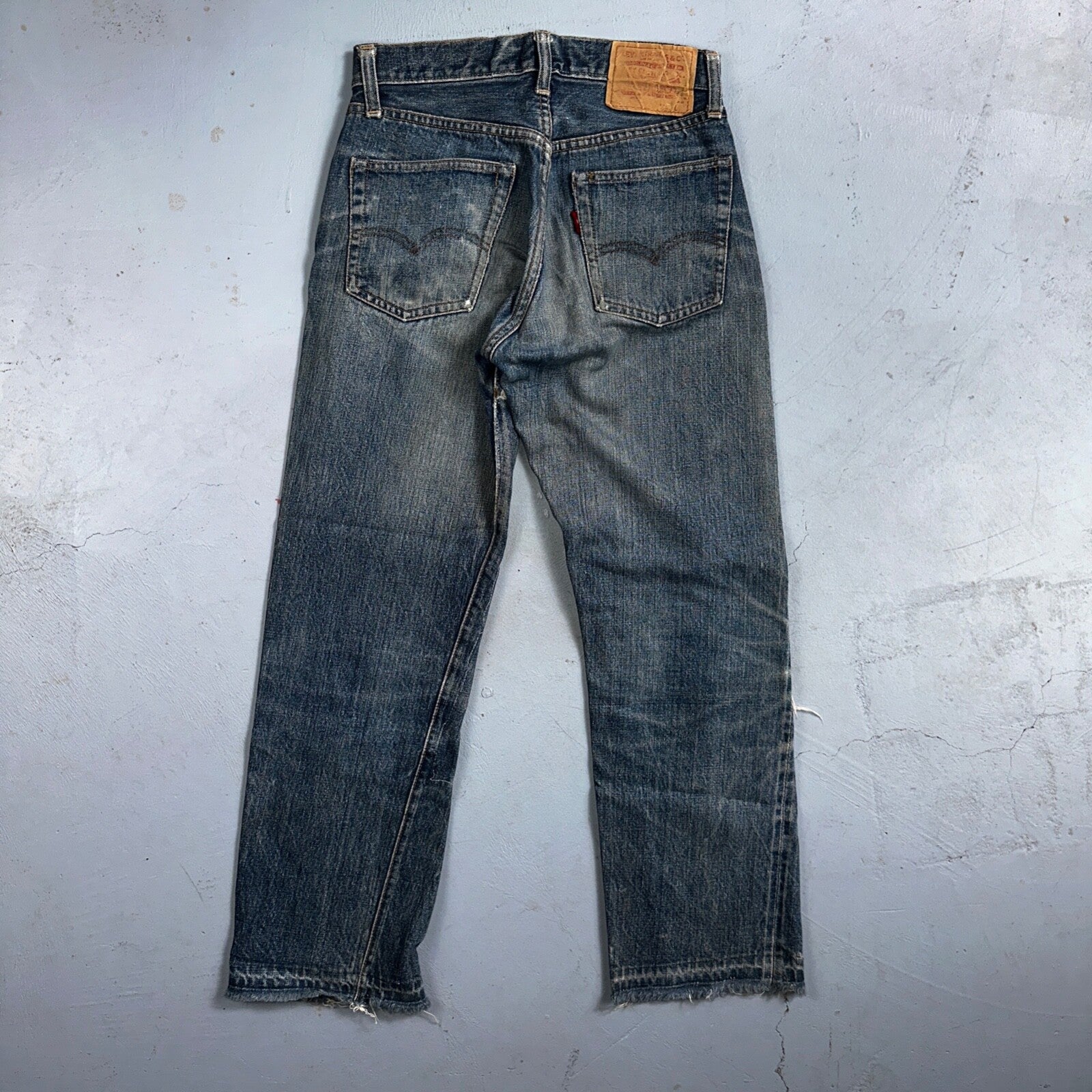 Levis 501 Big E Vintage 60s Redline Selvedge USA XX 1960s Jeans 66 Act 26x25