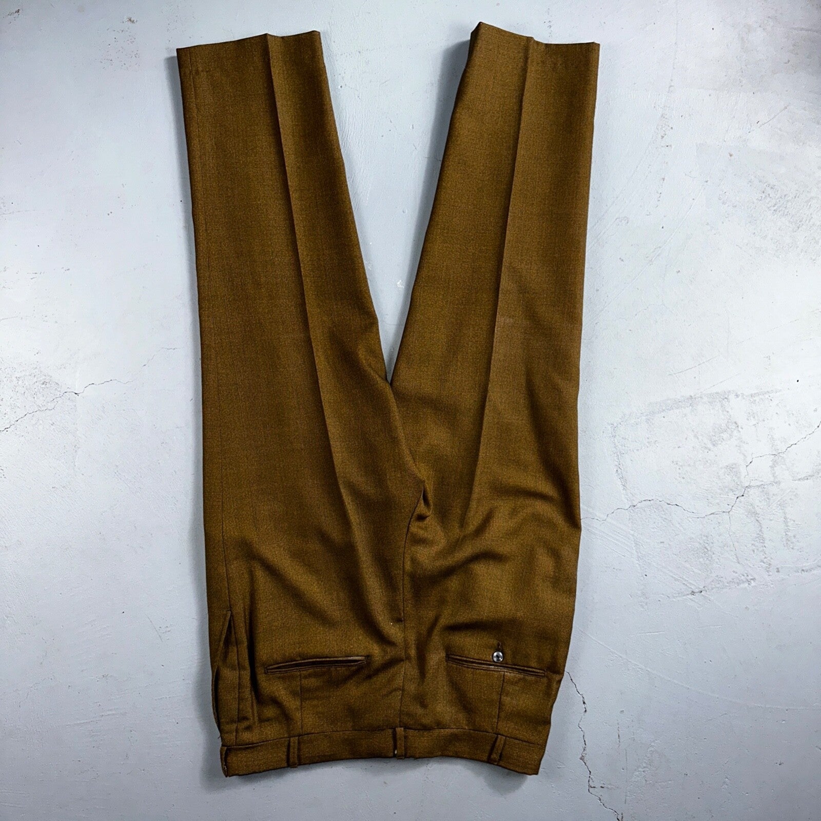 VTG Mens 3 PC Suit 42 Jacket Coat Pants Vest Plaid Rockabilly 70s 1970s Brown