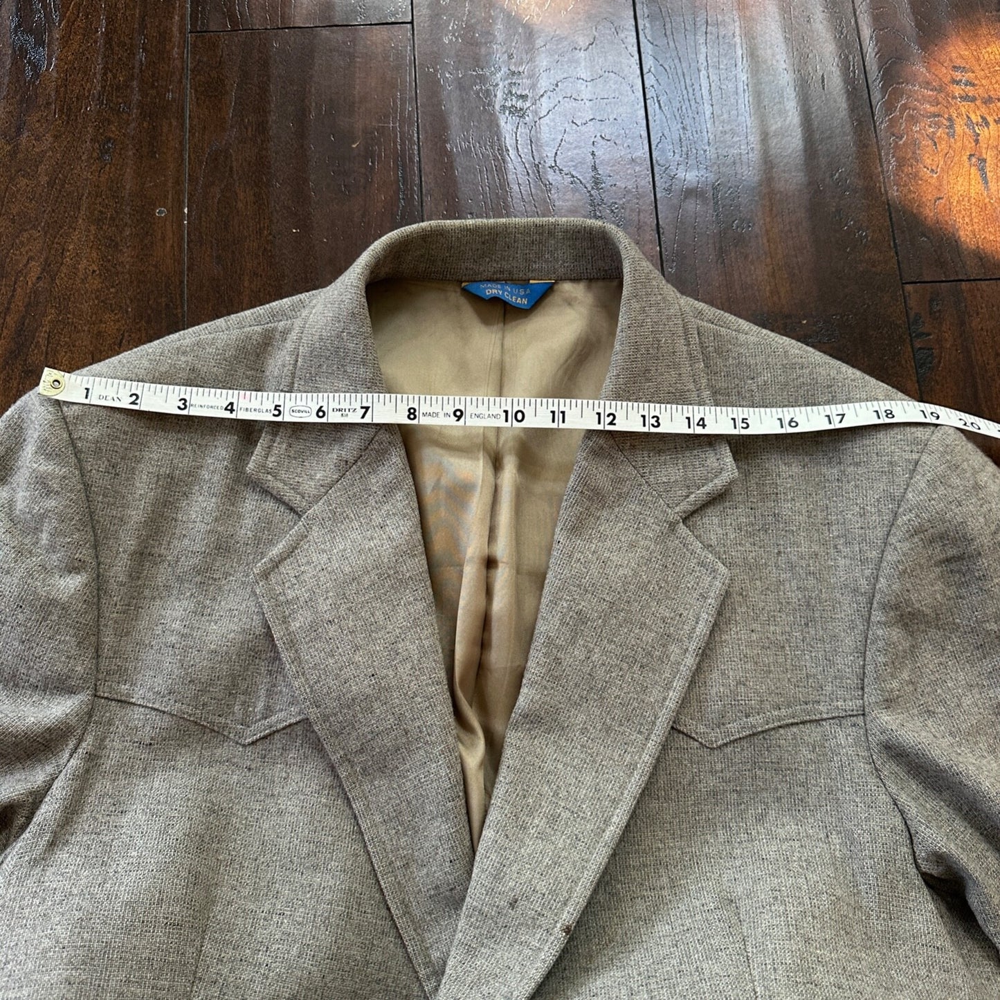 Pendleton 1970s Blazer Men’s 44 100% Virgin Wool Western Sport Coat 70s STAINS