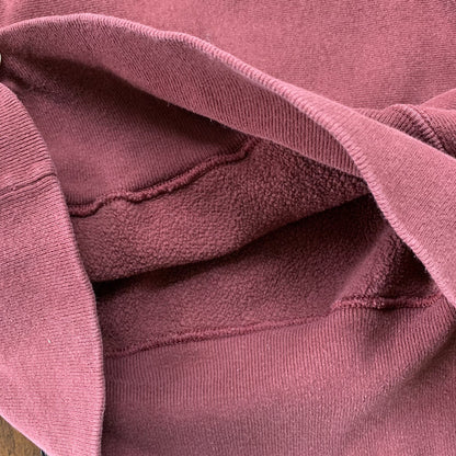 Vintage Champion 90s Maroon USA Reverse Weave Sweatshirt XL Blank 70s Gusset