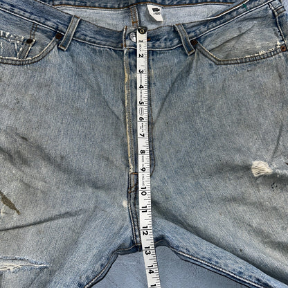 Levis 501 Vintage 90s Mexico Straight Leg Jeans Blue Light Wash 40x30 Act 40x28
