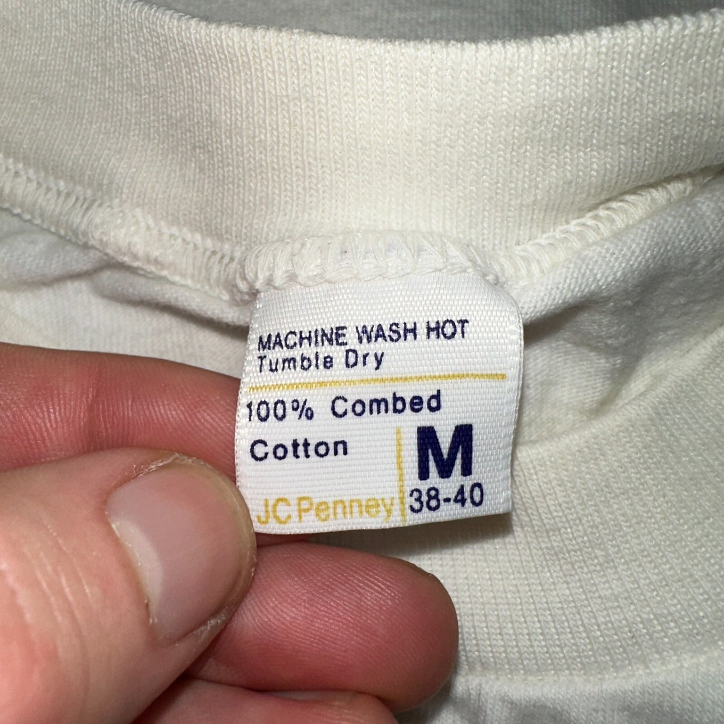 JC Penny Blank Vintage White T Shirt Pack 70s Essential Lot Of 4 Single Stitch