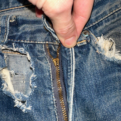 Levis 505 Big E Vintage 60s Redline Selvedge USA XX 1960s Jeans 501 Act 28x26