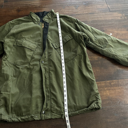 US MILITARY Small JACKET COAT SUIT CHEMICAL PROTECTIVE ARMY GREEN 70s Vtg WWII