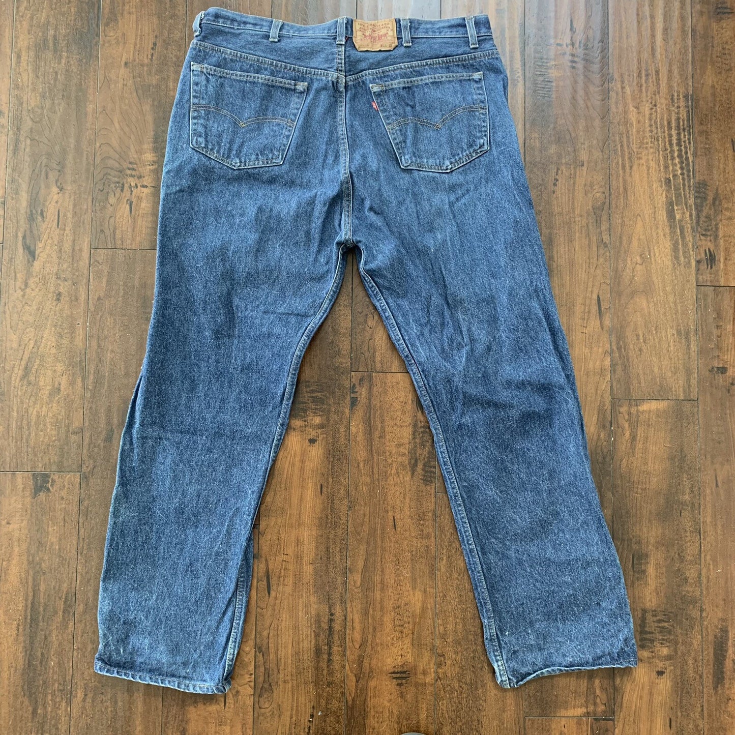 Levis 501 Vintage 90s Straight Leg XX USA Jeans 44x34 Dark Wash Act 40x30