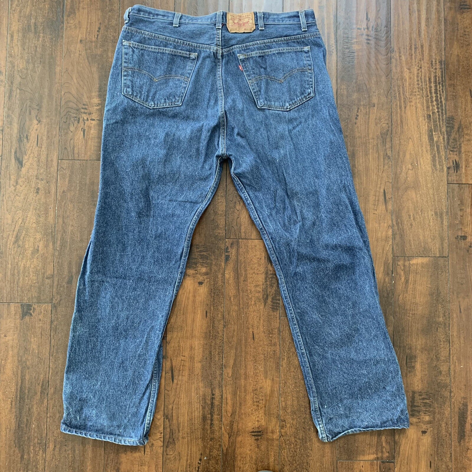 Levis 501 Vintage 90s Straight Leg XX USA Jeans 44x34 Dark Wash Act 40x30