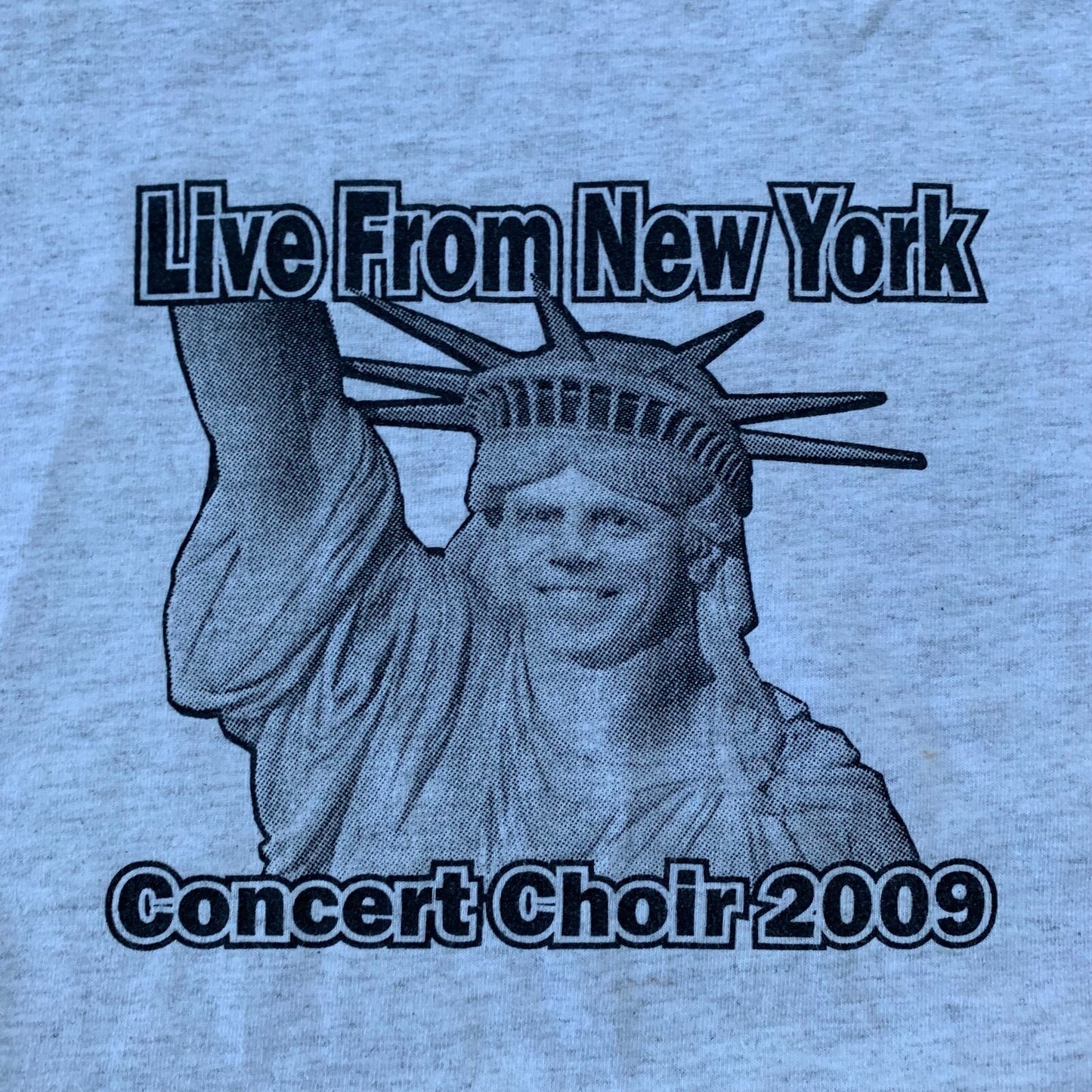 Live From New York City Vintage T Shirt Statue of Liberty Nirvana Funny Humor 