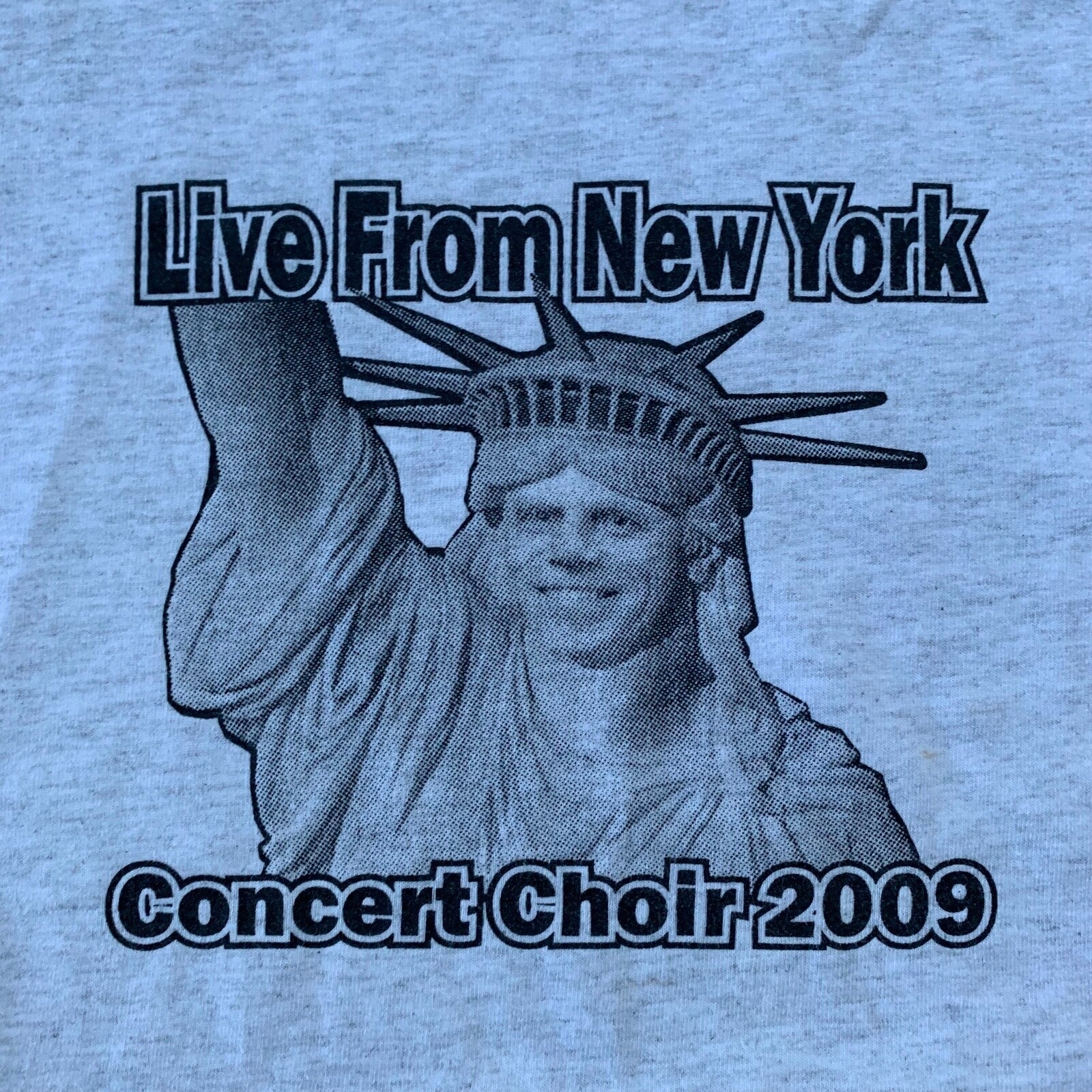 Live From New York City Vintage T Shirt Statue of Liberty Nirvana Funny Humor 