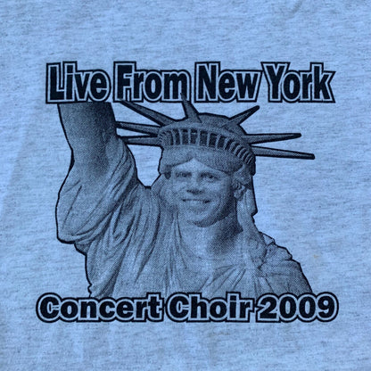 Live From New York City Vintage T Shirt Statue of Liberty Nirvana Funny Humor 