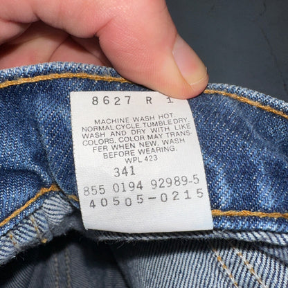 Levis 505 Vintage 90s Orange Tab Jeans Blue Med 501 Wash 33x34 Act 31x33