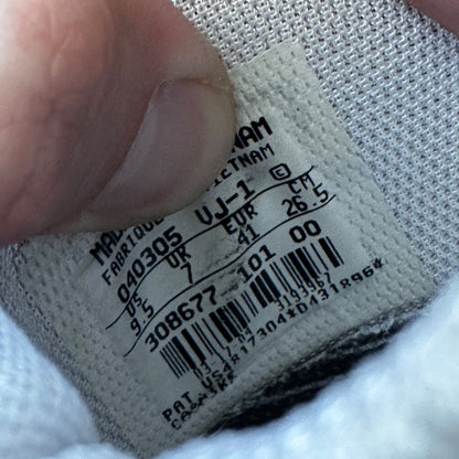 VTG Nike Air Max Womens Athletic Shoes 308677 101 Silver Black White 9.5 Y2K