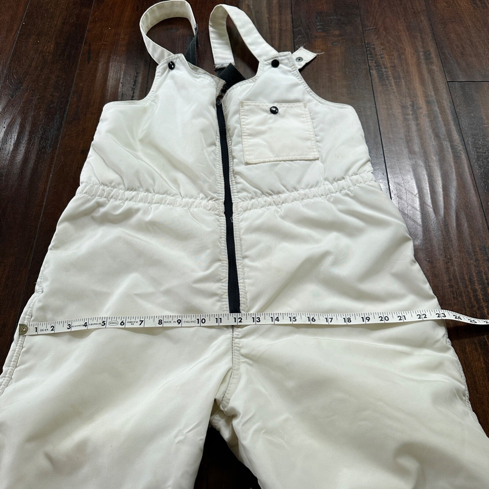 1960s Arcticwear Arctic Cat Bib Overalls Snow Suit Black Size L Vintage Zip Legs