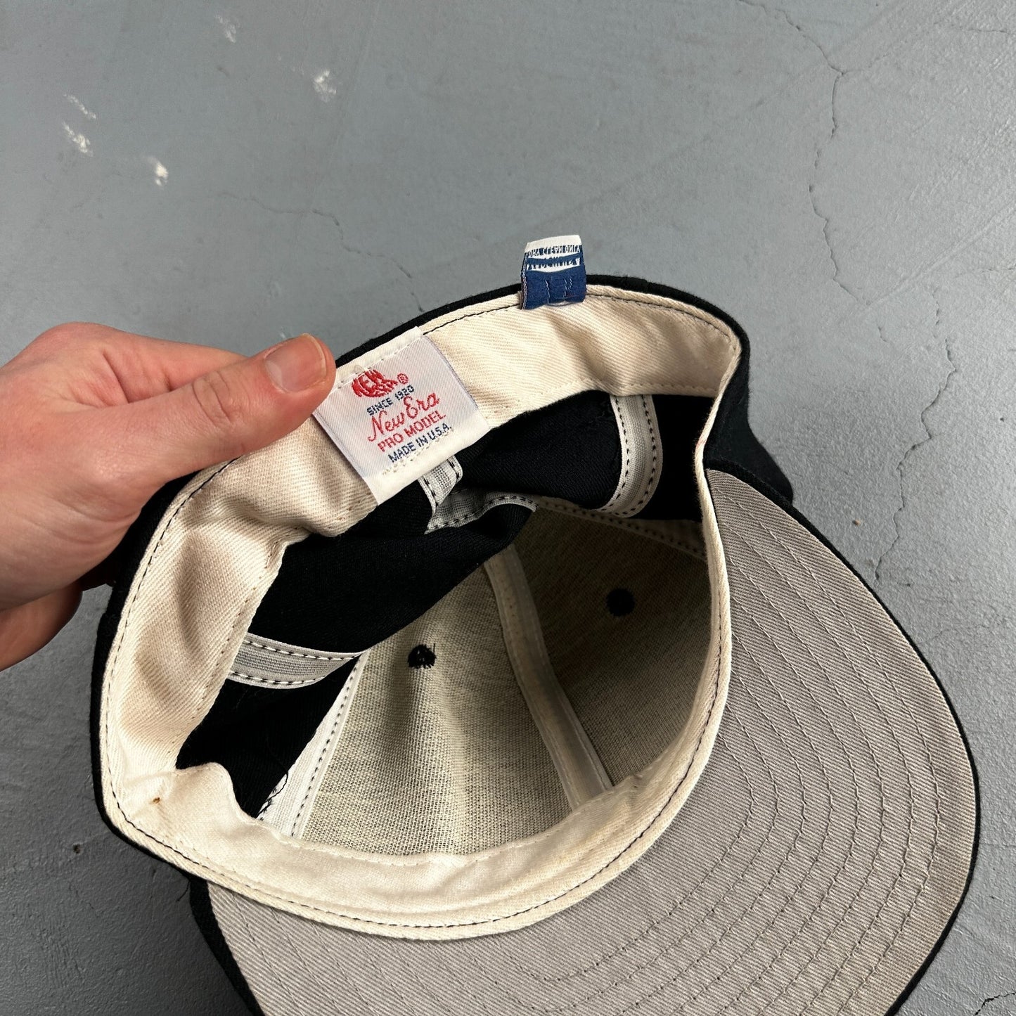 LC New Era USA MLB Fitted 6 7/8 Hat Major League Professional Baseball VTG Pro