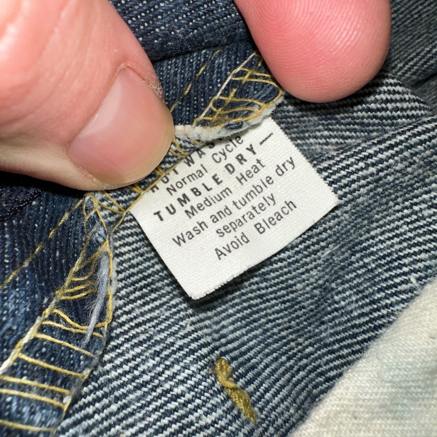 Lee VTG 70s Riders Denim Boot Cut Flare Jeans USA 33x35 Dark Wash Cowboy 1970s