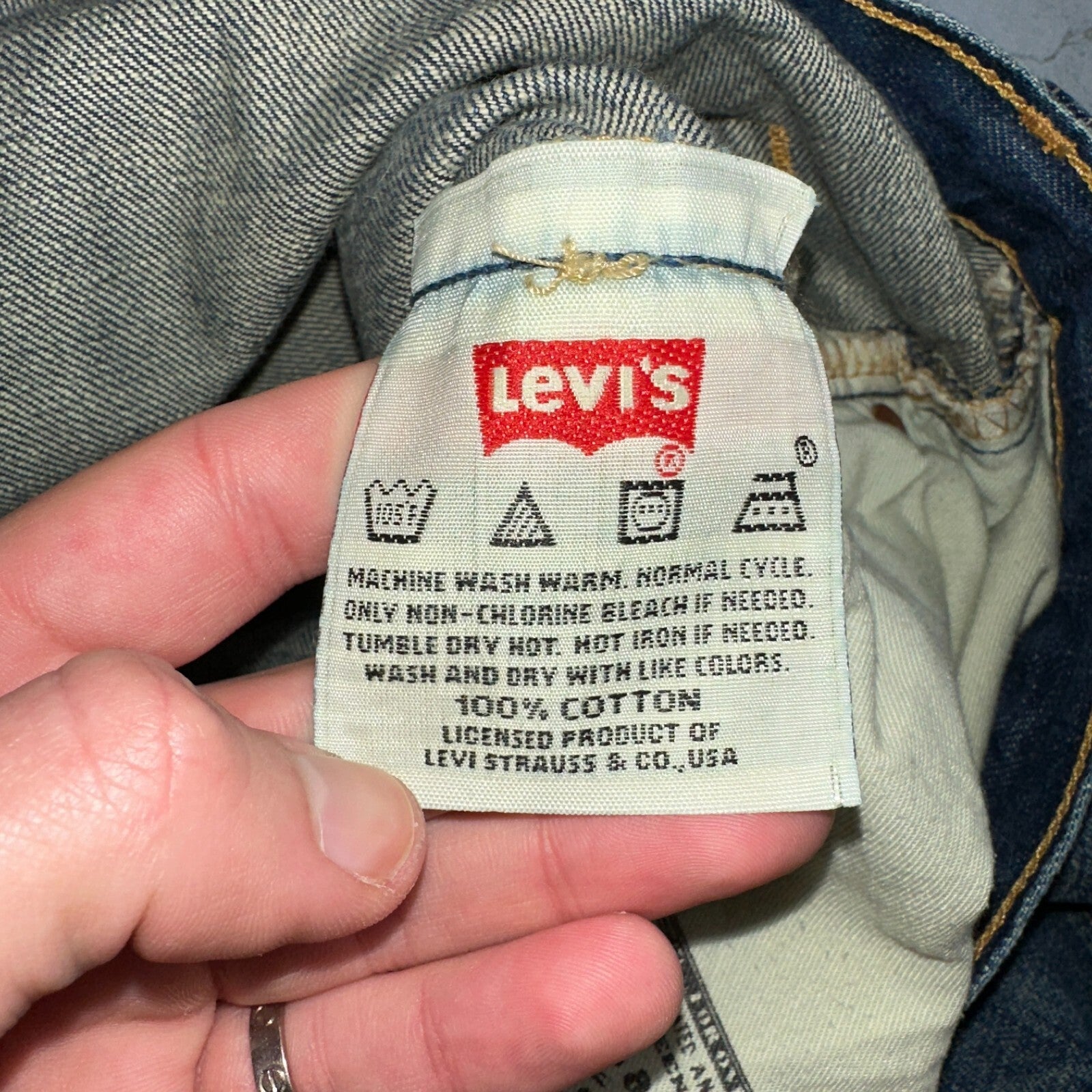 Levis 501 Vintage 90s XX Straight Leg Jeans Y2K Med Wash 34x34 Act 33x34