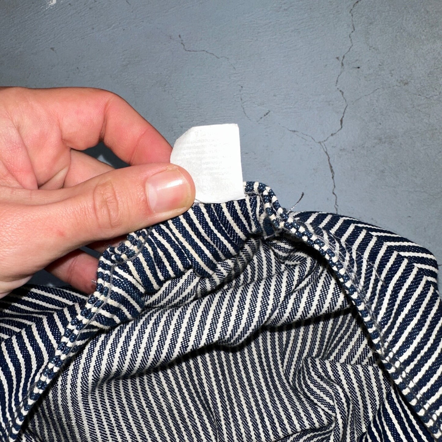 Conductor USA VTG Hat Cap Snapback Hat White Pinstripe XL Travel Cool Look Pin