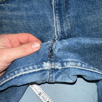 Levis 517 Vintage 80s USA Orange Tab Bootcut Flare Blue Worn Jeans Act 32x31