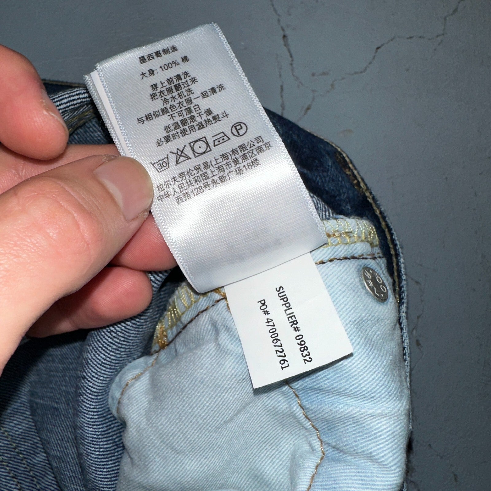 RRL Denim Zip Fly Slim Double RL Mens Jeans Mexico Sz 31x34 Med Wash RN 41381