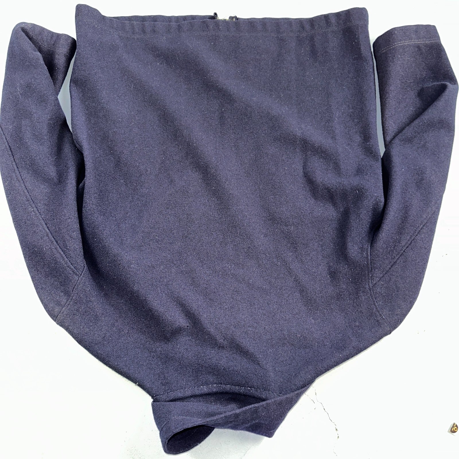 Rare Vintage 60s Blacks Greenock Military Smock Made In France Jacket Wool Navy