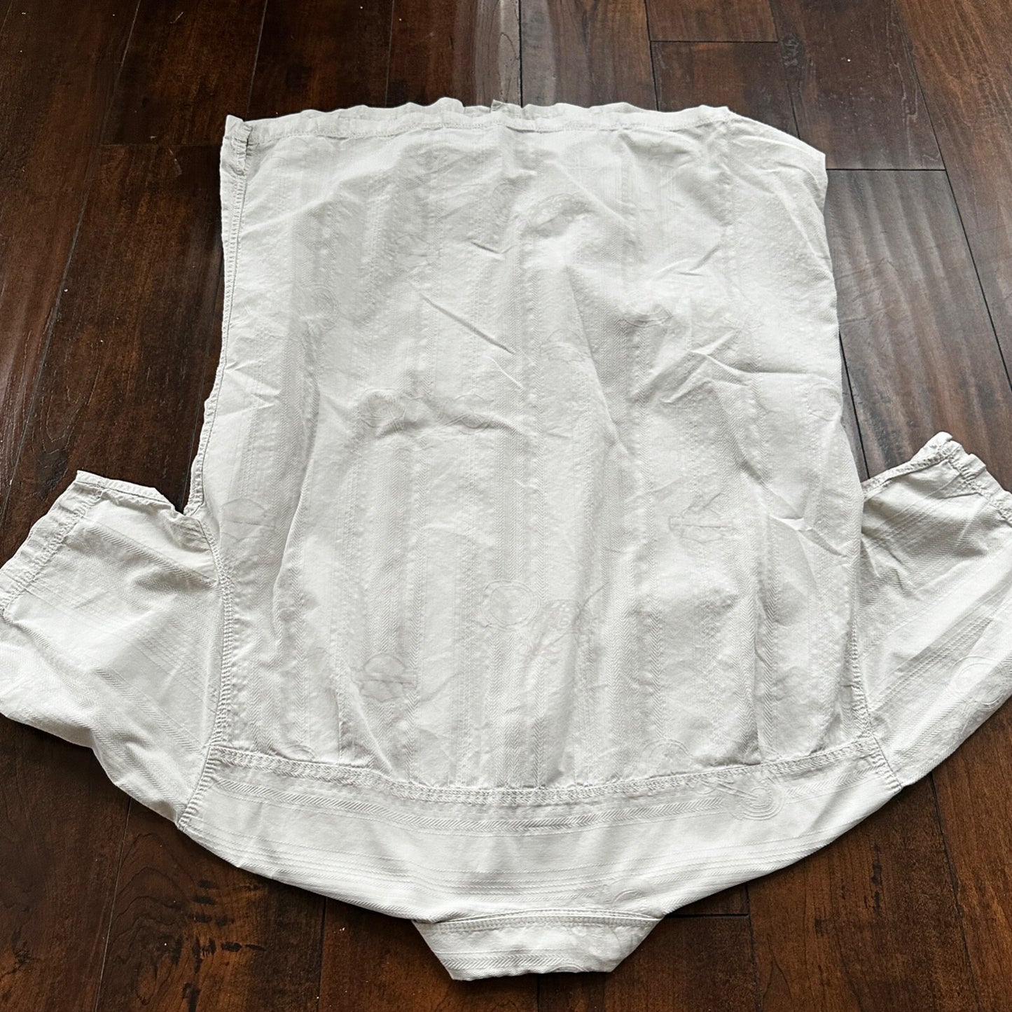 Harley Davidson Shirt Button Up XL Short Sleeve VTG Motorcycle White Silk