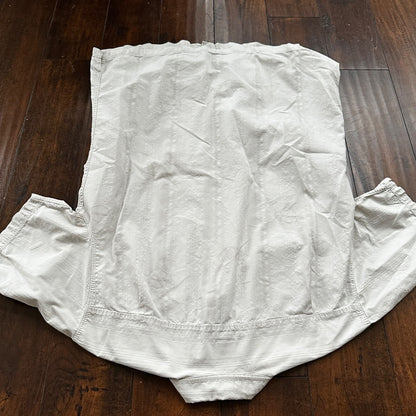 Harley Davidson Shirt Button Up XL Short Sleeve VTG Motorcycle White Silk