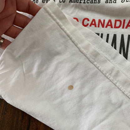 Canadian Funny Vintage T Shirt Y2K Eh Huh Quote Text Rap 2000s Joke Humor Music