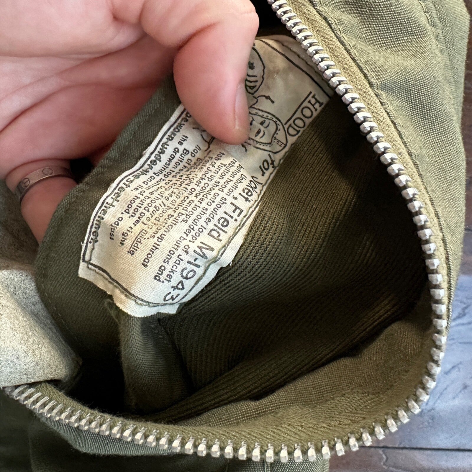 VTG Military M-1943 Combat Field Jacket 1950s Civilian Size M Regular M43