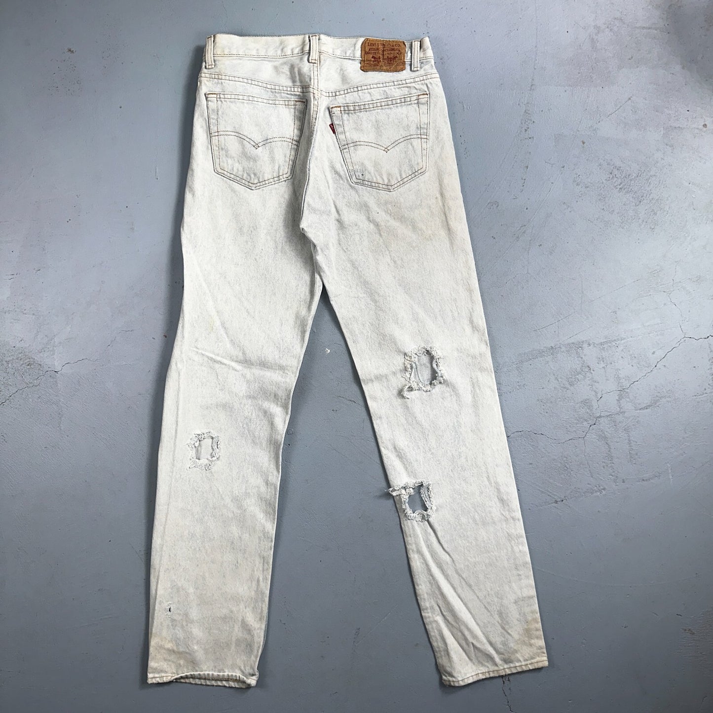 Levis 501 Vintage 90s USA XX Straight Leg Jeans 32x34 Blue Light Wash Act 29x32