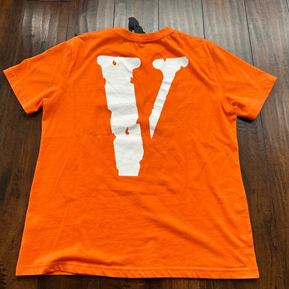 Vlone T-Shirt Orange 100% Authentic Rare USA XL