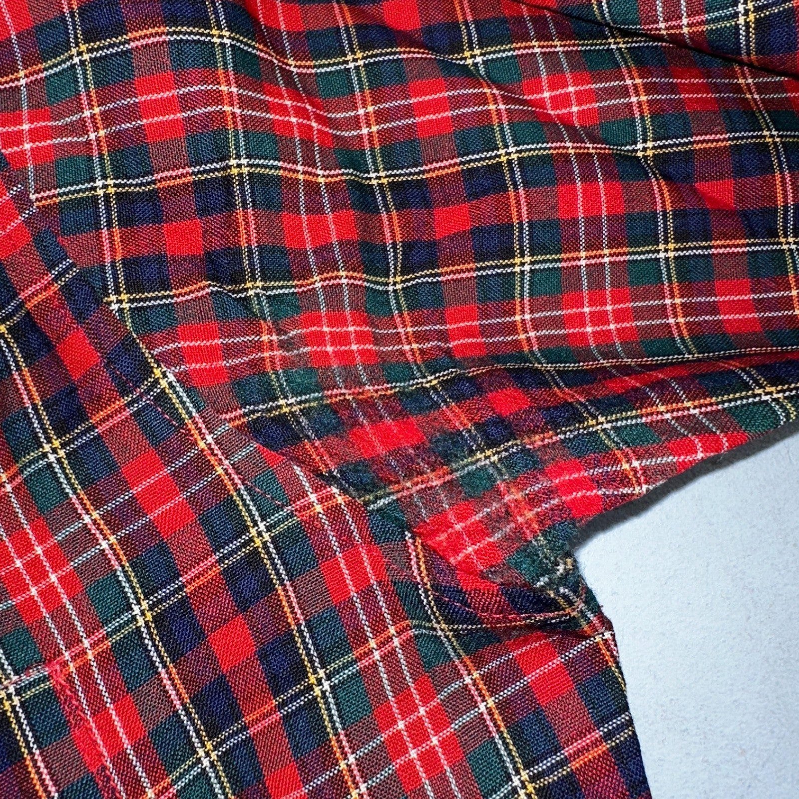 Vintage Pendleton Shirt Mens M Wool Plaid Flannel USA Button 1970s 70s Red