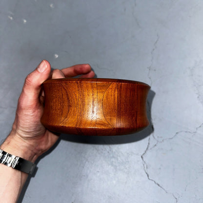 Digsmed Beautiful MCM Design Denmark Teak Wood Bowl Uniform Grain