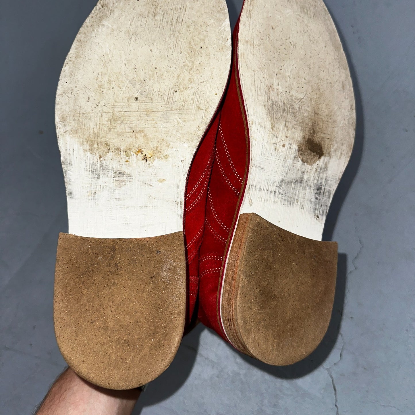 Giorgio Brutini Men's Oxford Suede Wing Tip Red Dress Shoes Men's 9 Nice