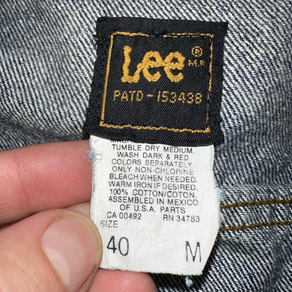 Vintage Lee Denim Jacket 40 M Western Bike Ride Cowboy Ranch Farm 153438 Jean