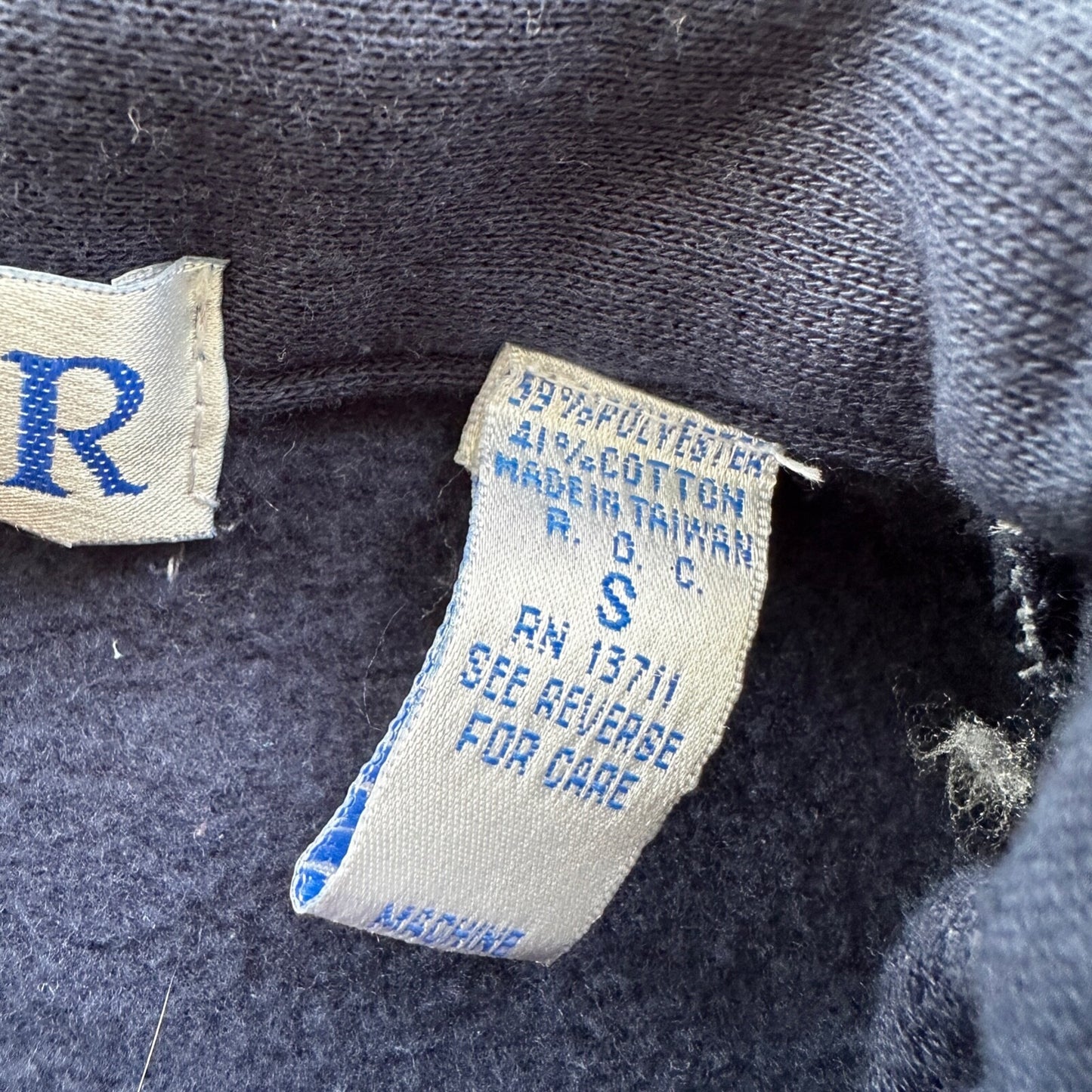 VTG 90s Pacer Womens Cotton Long Sleeve Button Up Navy Blue Shirt Size S