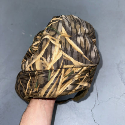 Woodland Ear Flap VTG Hat Cap Snapback Forest Hunting Wood Land Warm M