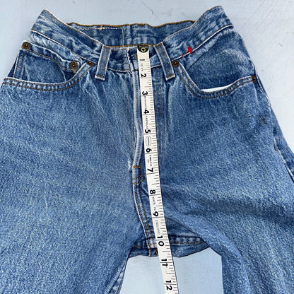 Levis 501 Vintage 80s USA XX Straight Leg Jeans Womens Blue Med Wash Act 22x33