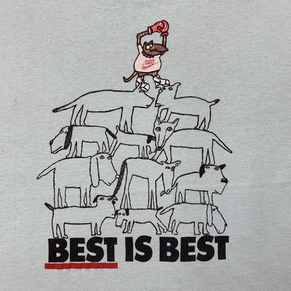 Nike Vintage T Shirt Mens Best Is Best Animals Dog Wolf Jordan Rap Cute Love Box