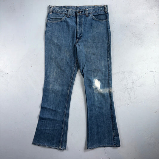 Levis 646 Vintage 70s USA Orange Tab Bootcut Flare Blue Bell Bottom Jeans 34x31
