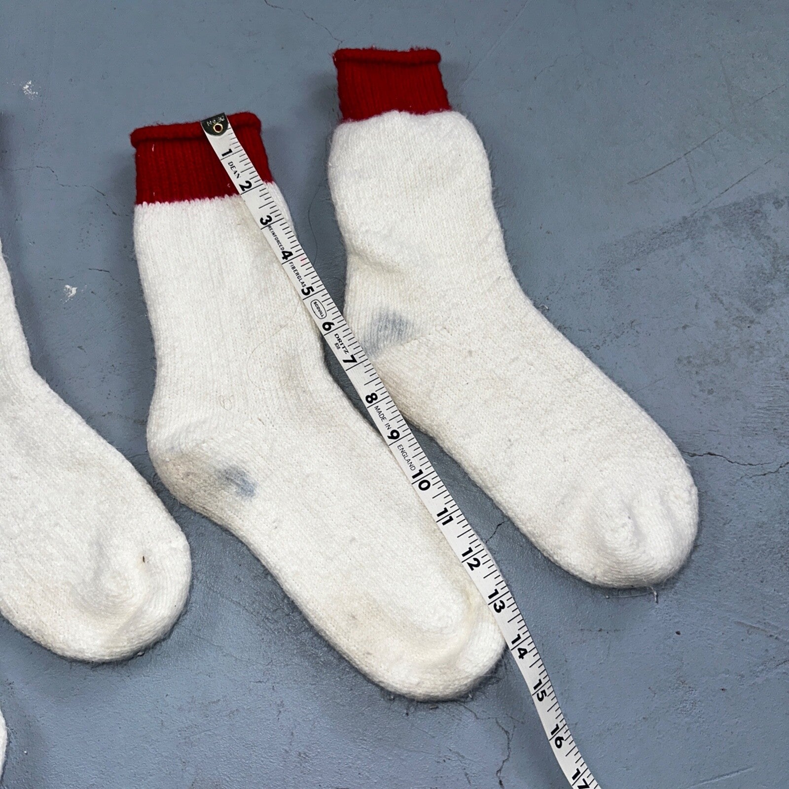 Vtg 40s Lot Wool Blend Hiking Hunting Camping Socks Primitive Christmas Stocking