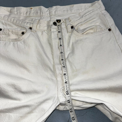 Levis 501 Vintage 80s USA XX Straight Leg Jeans White Light Wash 34x32 Act 31x31
