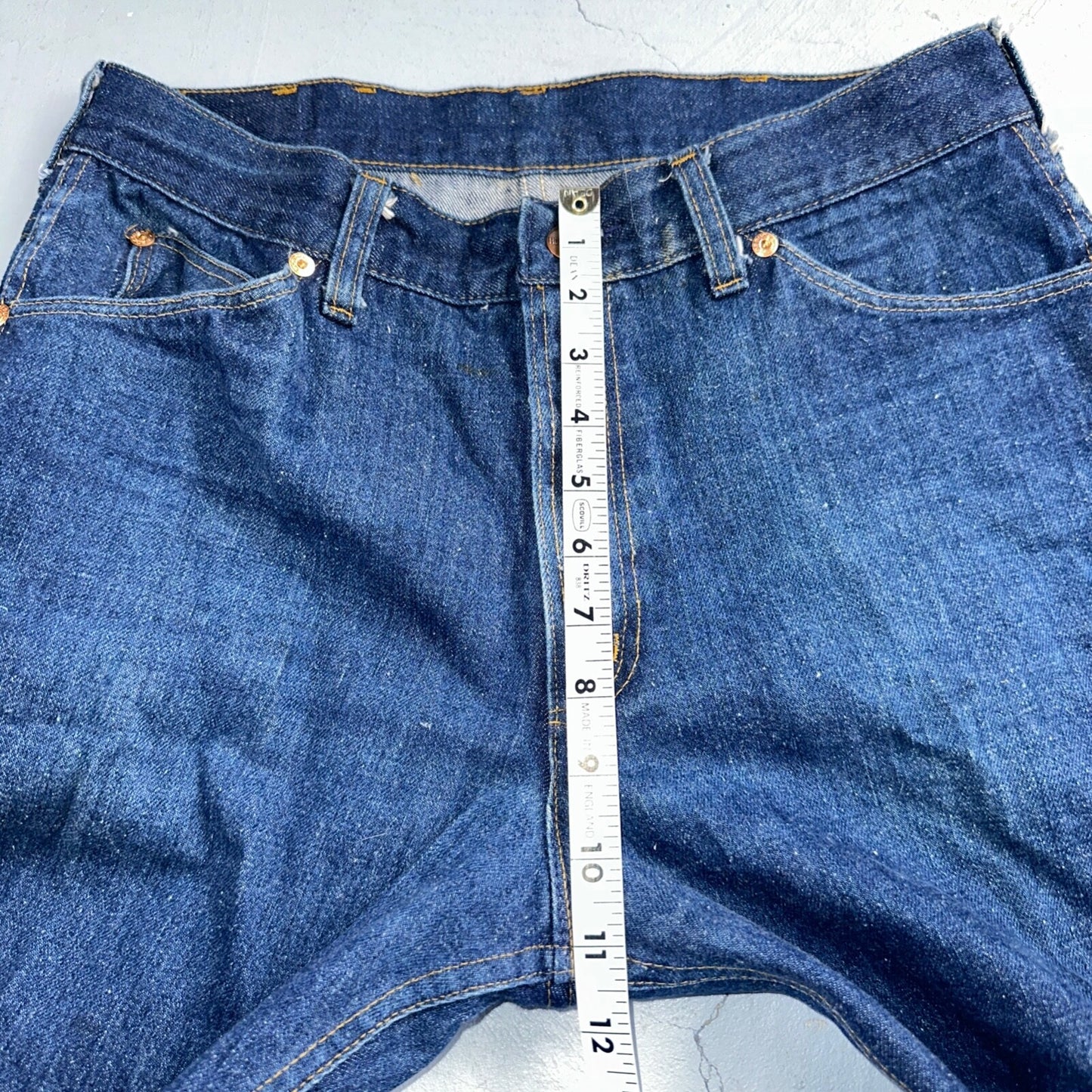 VTG 70s Sears Roebucks Jeans 34x30 Mens USA Rockabilly Dark Rockabilly Scovill