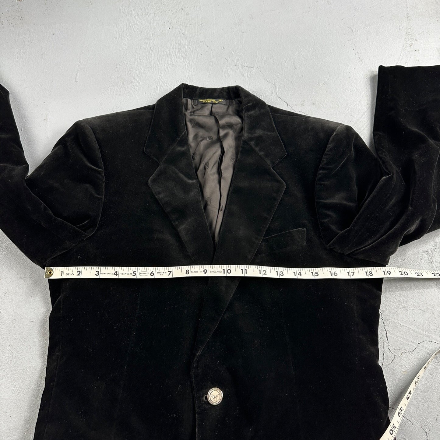 VTG Mens Suit 40 Jacket Coat 1970s Rockabilly 60s 70s USA Cotton Velour Horses