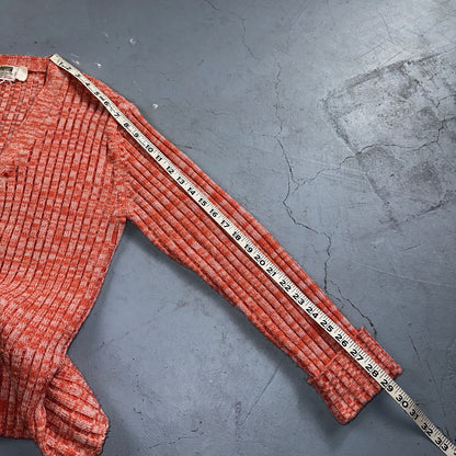 Vintage Montgomery Ward Pink Knit Cardigan Women’s 70s 80s Korea Acrylic