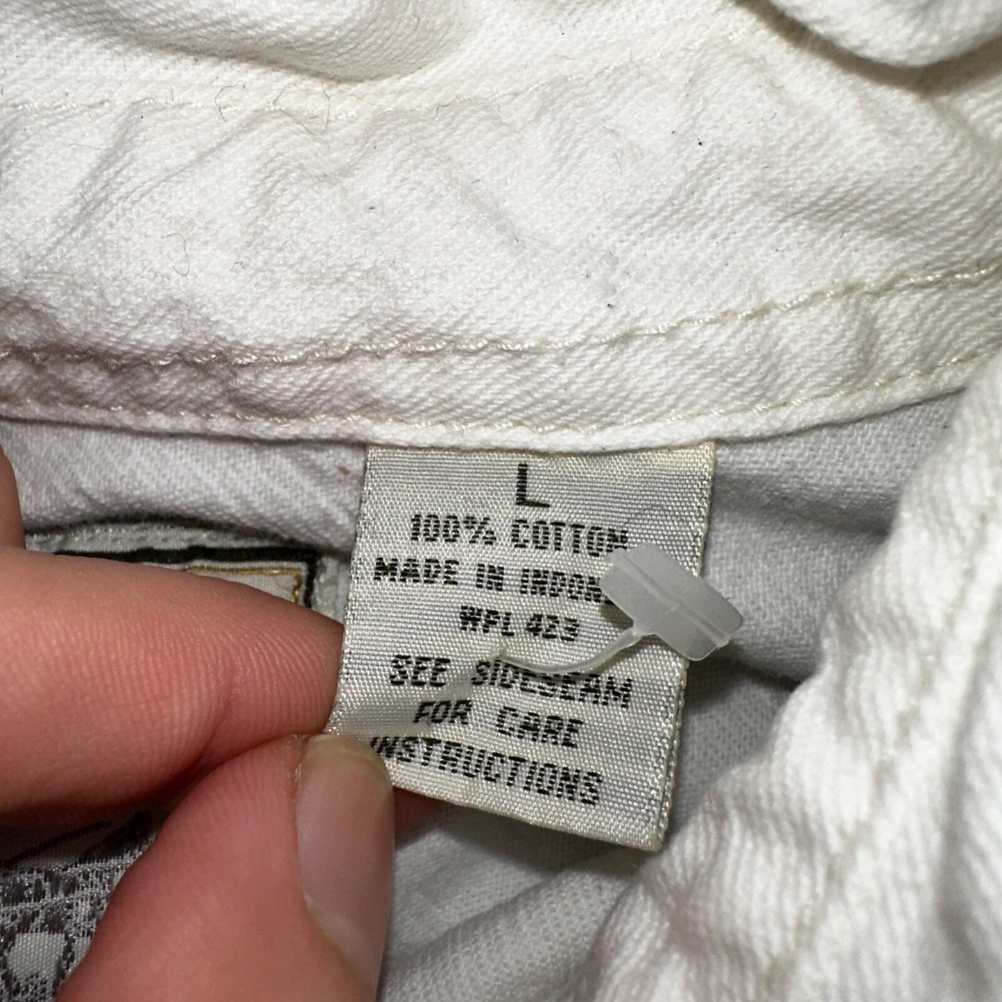 VTG Levis Red Tab Men Button Up Shirt Large White Long Sleeve 90s Y2K Thrashed