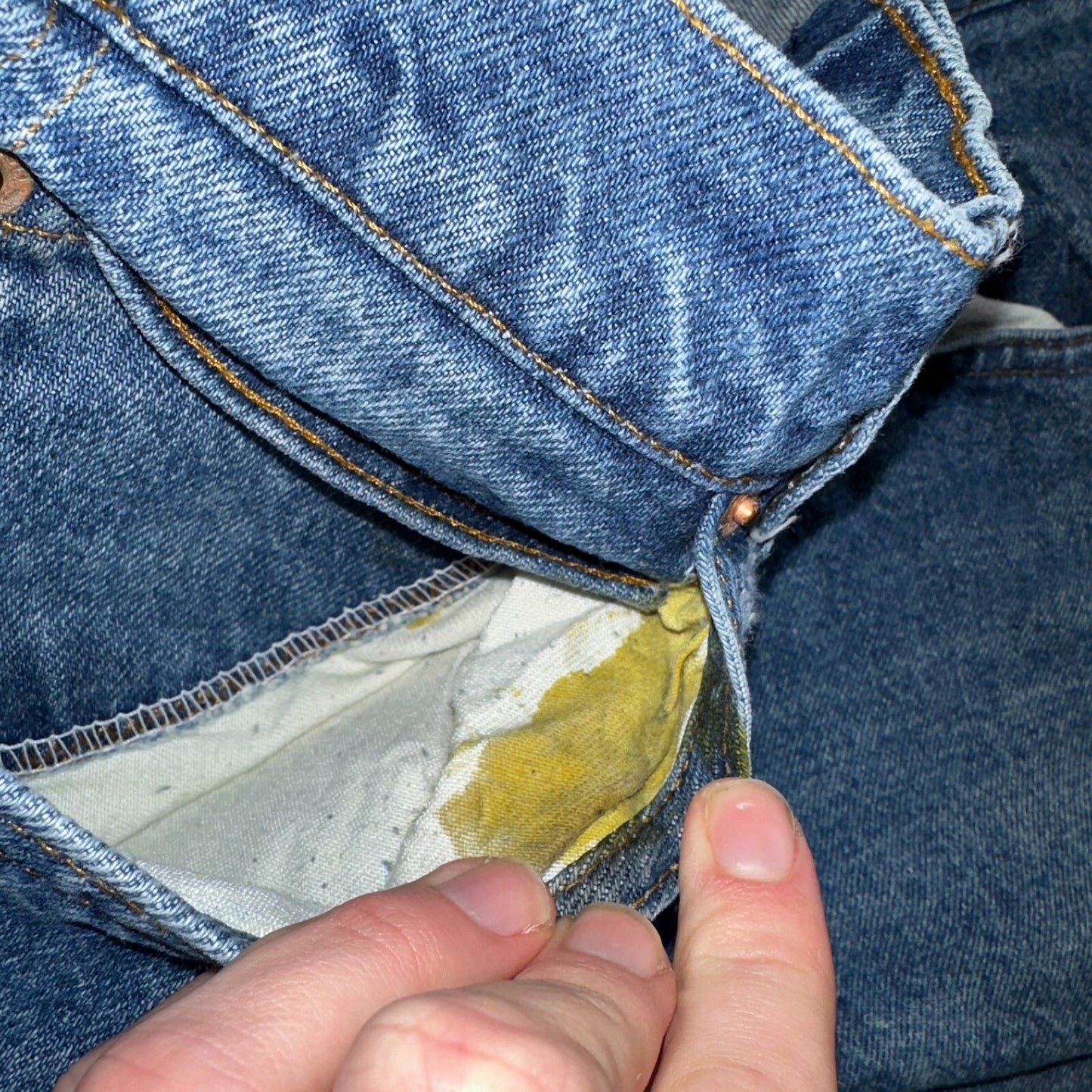 Levis 517 Vintage 80s USA Orange Tab Bootcut Flare Blue Worn Jeans Act 31x30