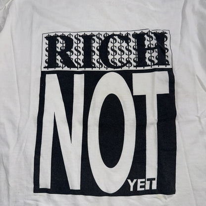 Rich Not Yet Funny Crop Top VTG T Shirt 90s Ross Quote Cool Graphic Quote 1990s