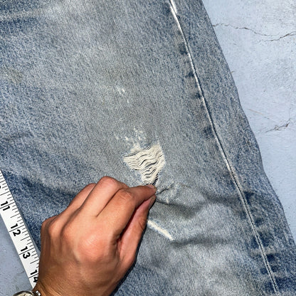Levis 501 Vintage Y2K 90s XX Straight Leg Jeans Blue Light Wash 36x34 Act 33x30