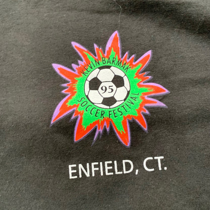 Soccer Vintage T Shirt Kevin Barmak Memorial RIP 90s College School Sports Rap