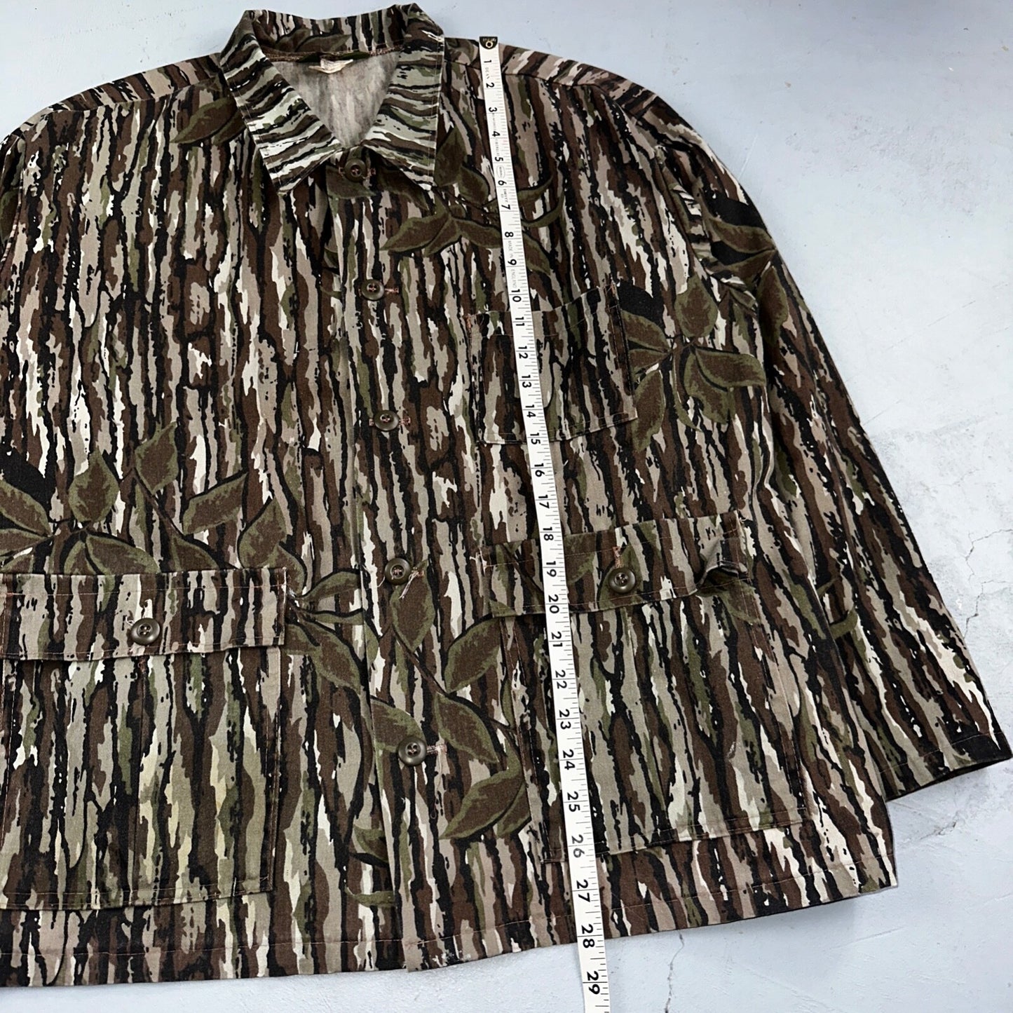 Spartan Realtree 80s Vintage Camo Shirt Mens XL Camouflage Hunting USA Made